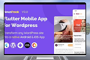 NewsFreak v2.0.4 – 将WordPress网站转变为原生的Android和iOS应用程序
