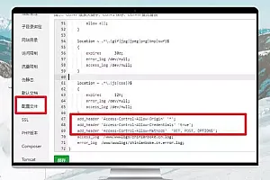 宝塔面板网站面临跨域问题解决方案