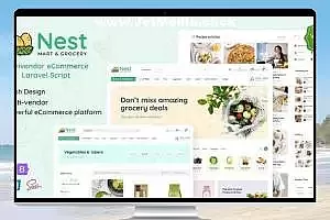 Nest 1.14.0 – 多供应商有机蔬菜水果 Laravel 电子商务网站源码