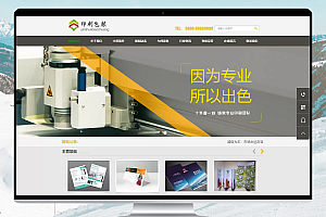 易优CMS 简洁响应式印刷包装制版类网站模板
