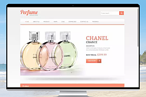 易优CMS 香水外贸企业响应式英文网站模板