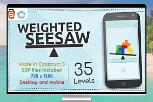 Weighted Seesaw v1.0 HTML5 跷跷板休闲游戏源码
