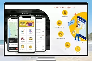 eMart v4.0 | 多商家食品、电子商务、包裹、出租车预订、租车应用源码