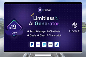 FastAi v1.5.3 – SaaS AI内容语音文本图像聊天和代码生成器