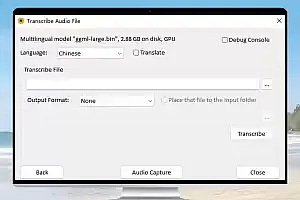 Whisper v1.8.1:支持GPU/CPU 语音转文字工具+ggml-medium 语音模型