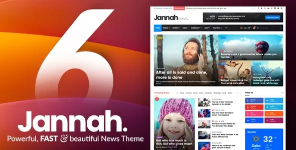 Jannah 6.1.7 报刊杂志新闻伙伴出版社 激活版WordPress主题
