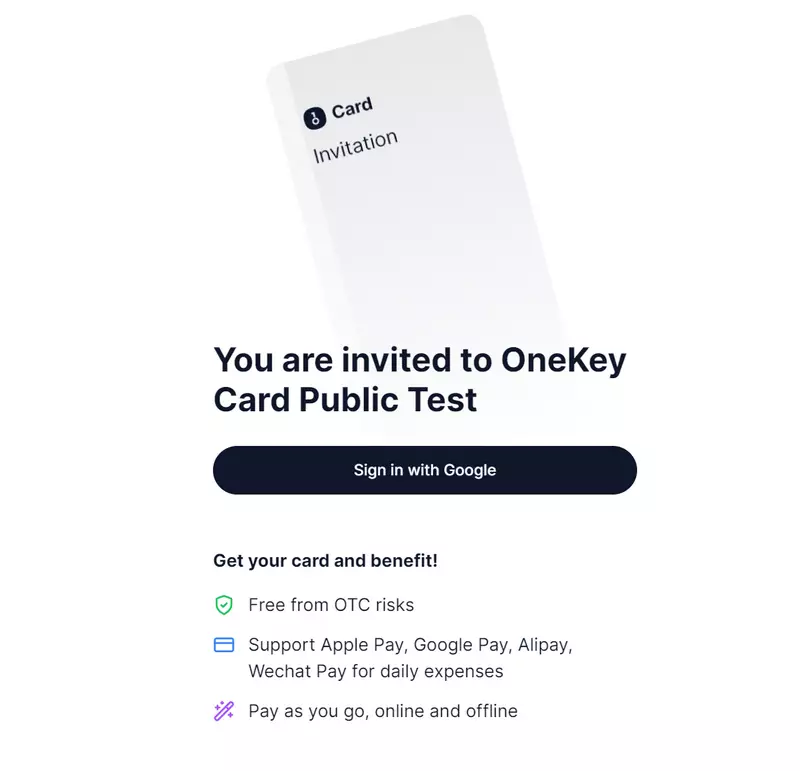 OneKey虚拟卡申请过程分享，支持ChatGPT/OpenAI绑定