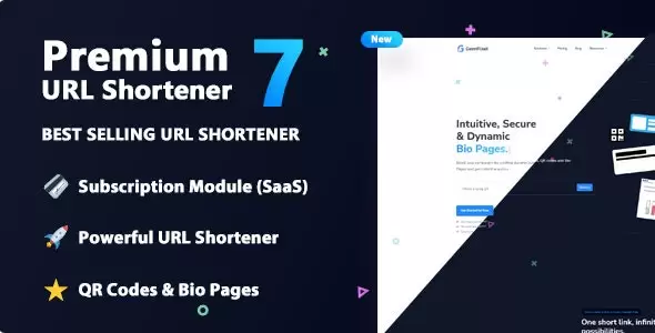 Premium URL Shortener v7.1.2 开心版 – 高级链接缩短器，个人主页和二维码生成器
