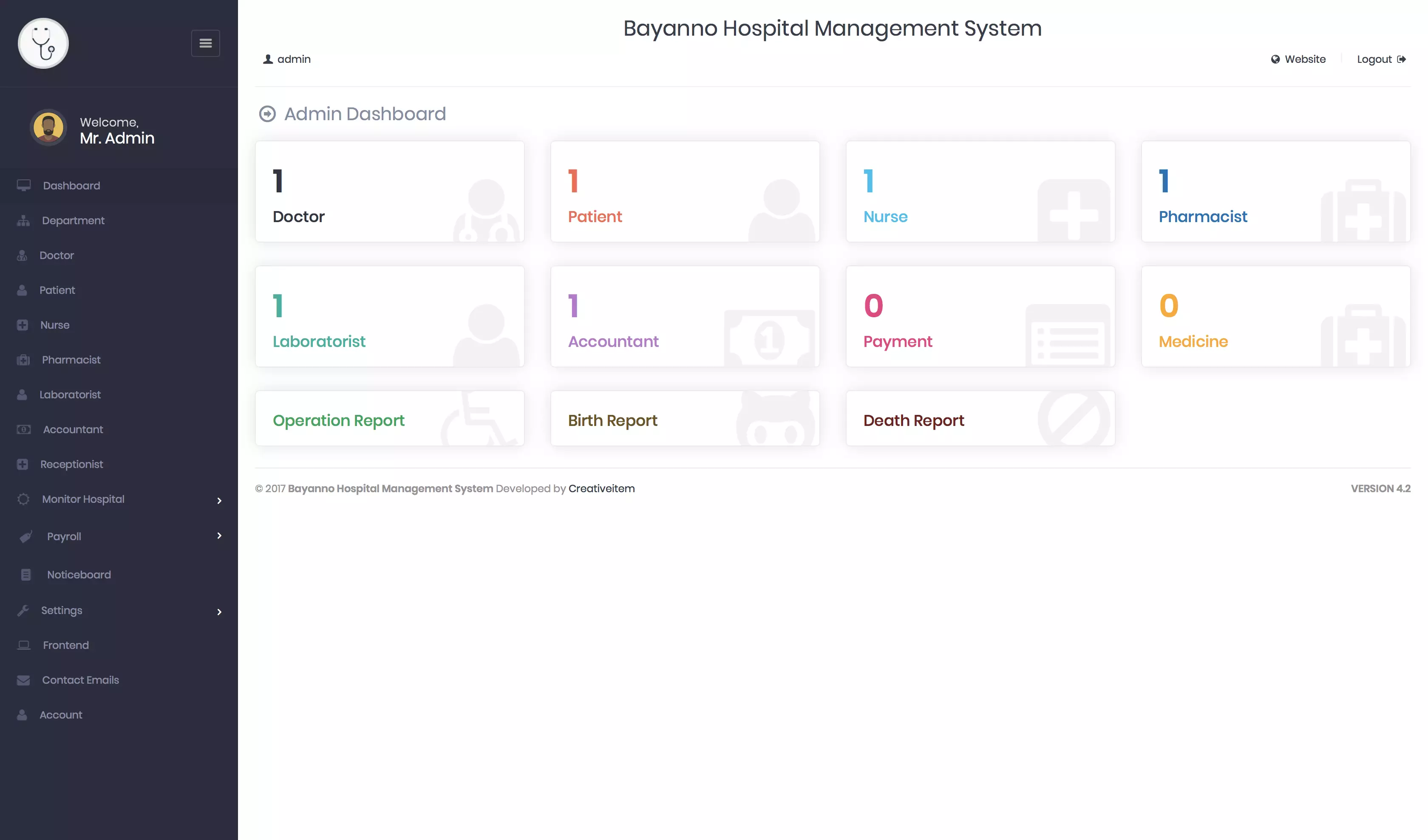 Bayanno v4.4 多功能的医院/医疗中心管理系统 php源码